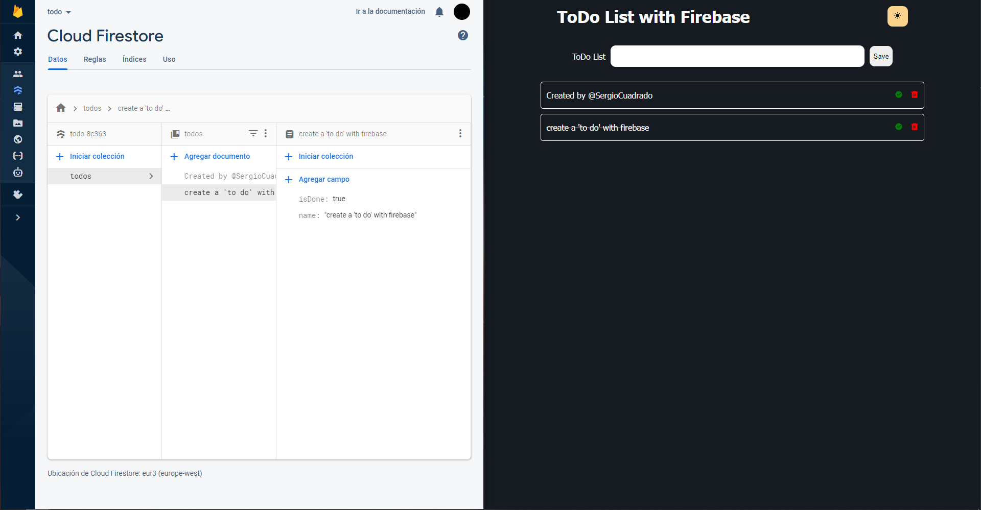 ToDo with Firebase