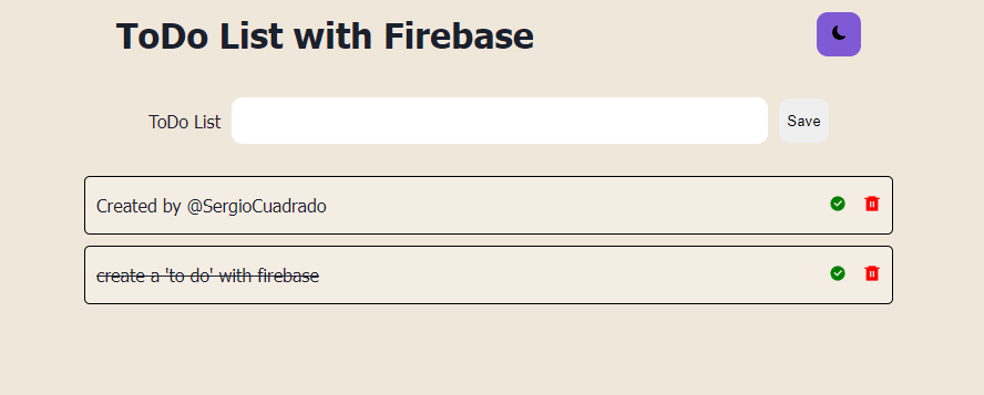 ToDo with Firebase